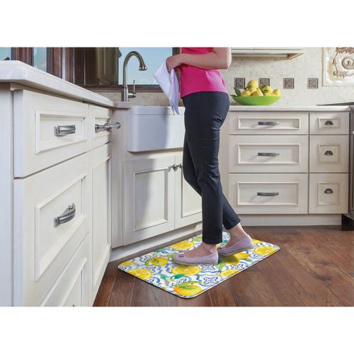 August Grove® Elcin Lovely Lemons Comfort AntiFatigue Mat & Reviews
